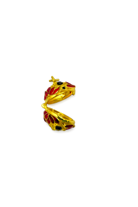 Mini Enamel Harmony (Red/Gold)
