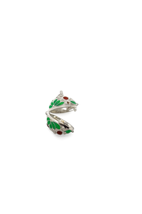 Mini Enamel Harmony (Green/Silver)