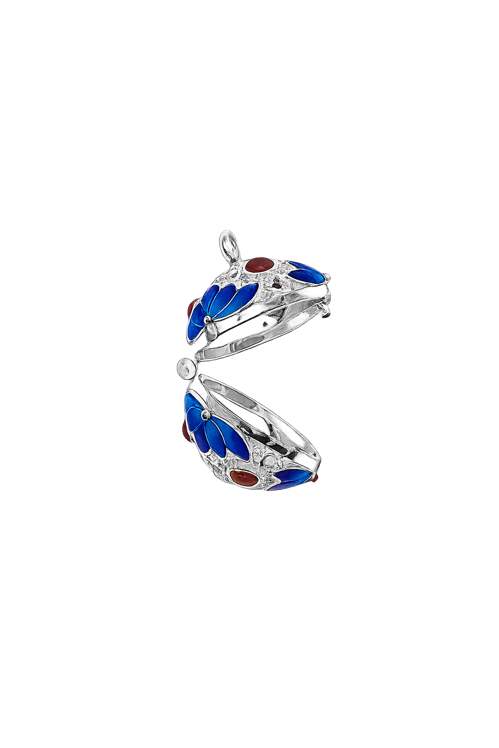 Mini Enamel Harmony (Royal Blue/Silver)