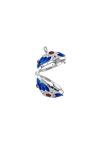 Mini Enamel Harmony (Royal Blue/Silver)