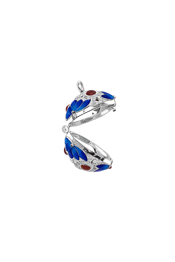 Mini Enamel Harmony (Royal Blue/Silver)