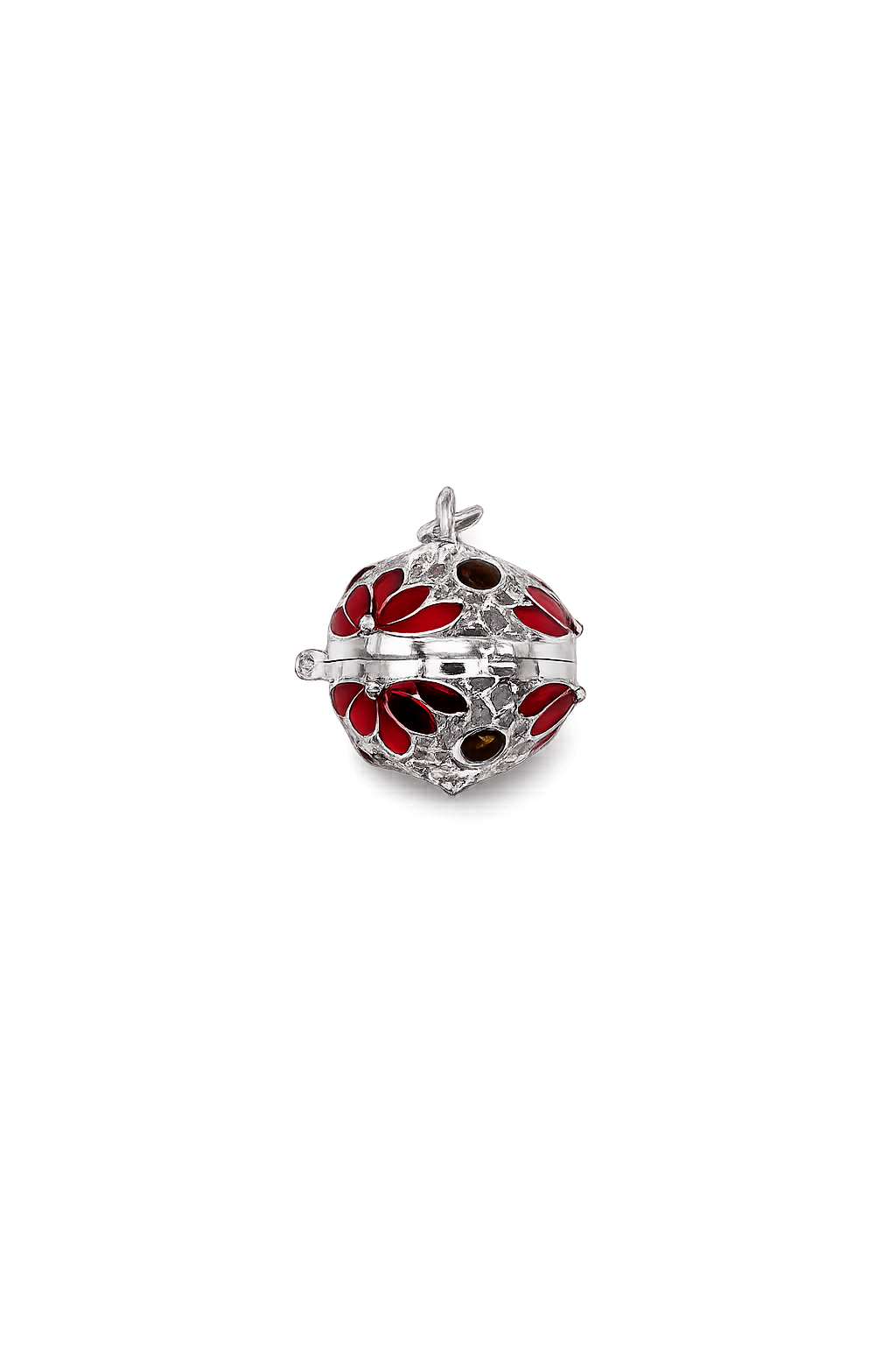 Mini Enamel Harmony (Red/Silver)