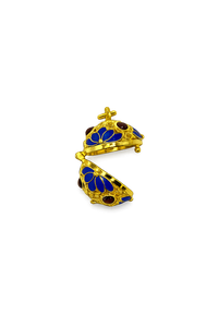 Mini Enamel Harmony (Royal Blue/Gold)