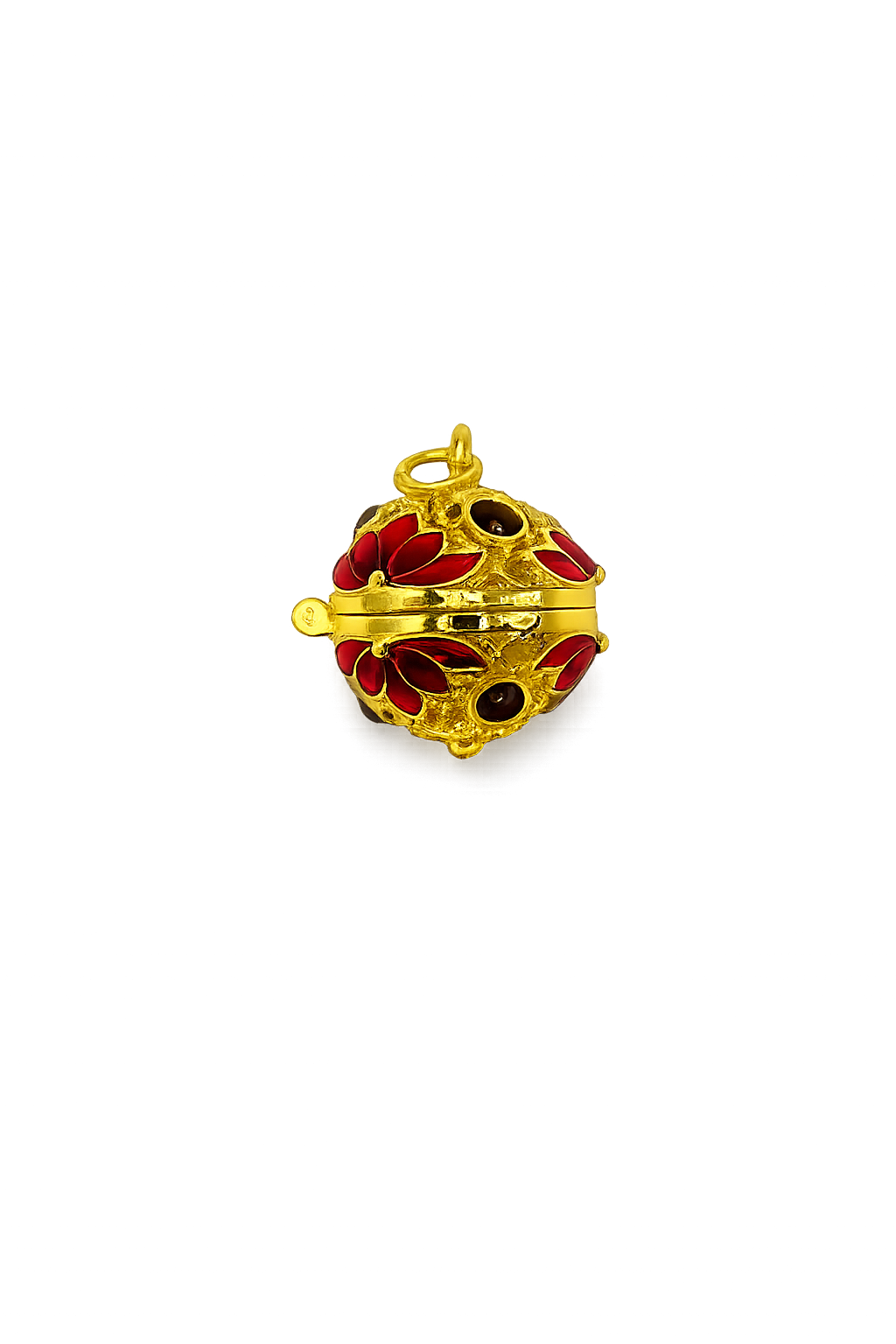 Mini Enamel Harmony (Red/Gold)