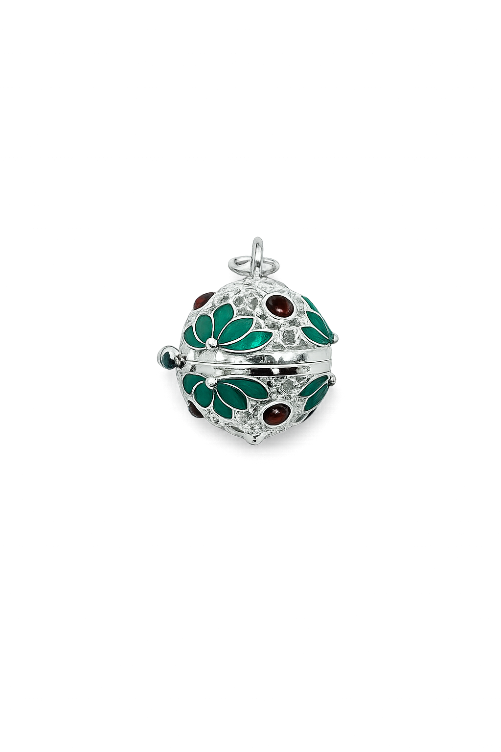 Mini Enamel Harmony (Green/Silver)