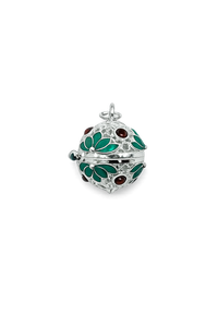 Mini Enamel Harmony (Green/Silver)