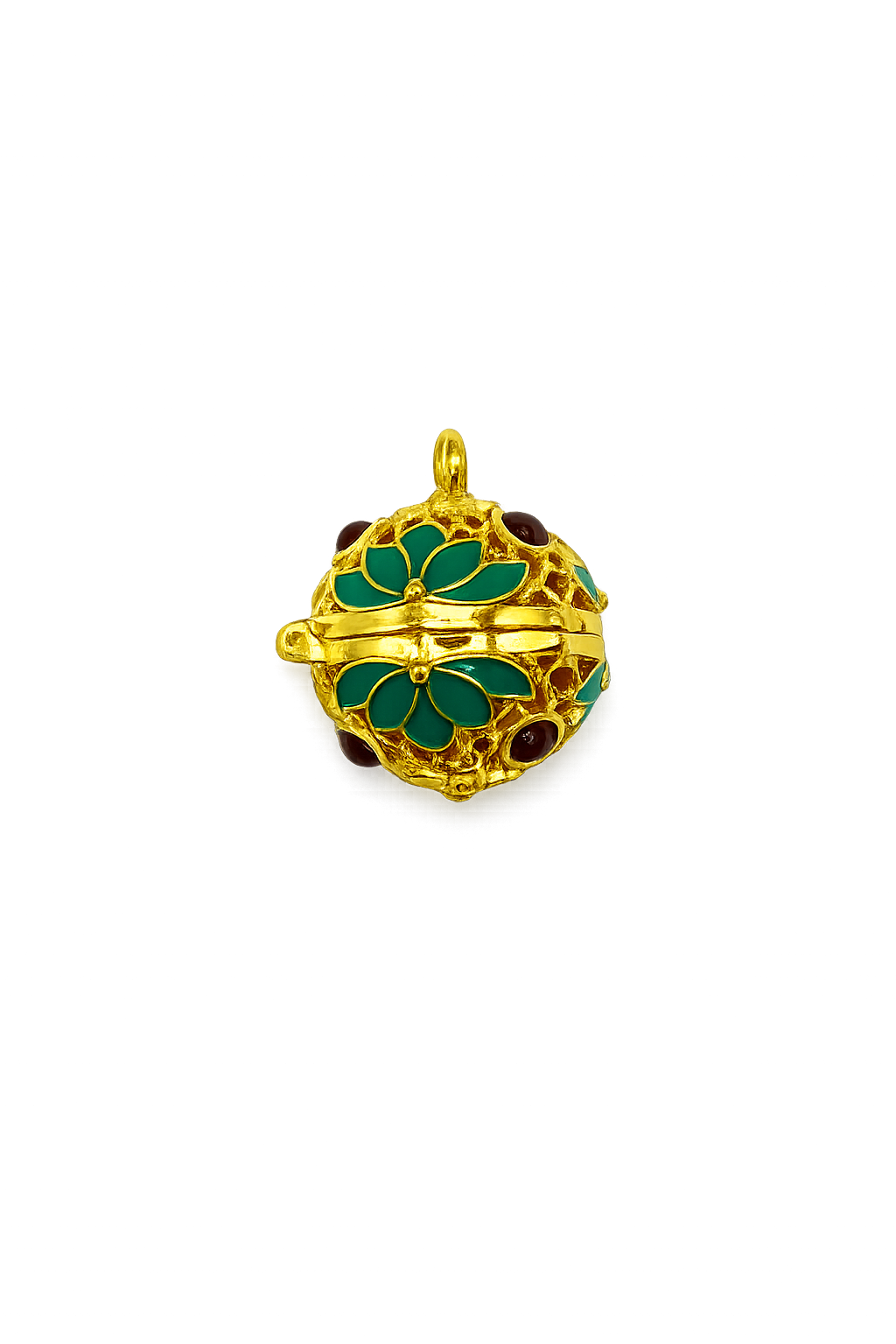 Mini Enamel Harmony (Green/Gold)