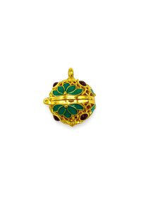 Mini Enamel Harmony (Green/Gold)