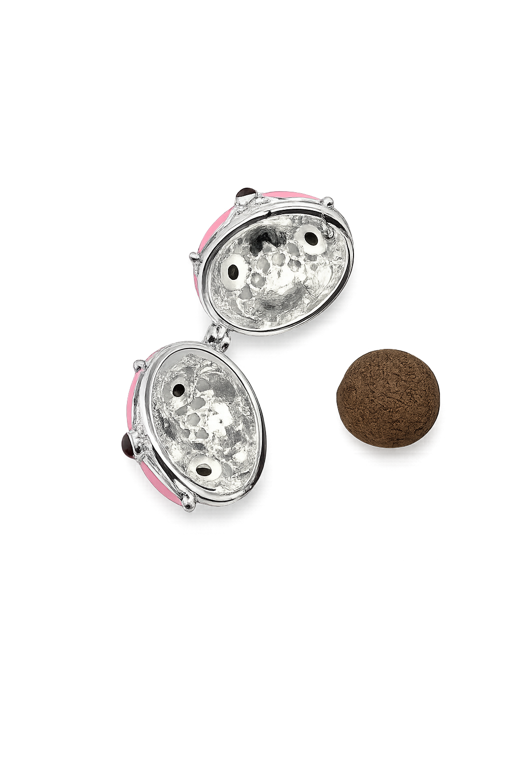 Mini Enamel Harmony (Baby Pink/Silver)