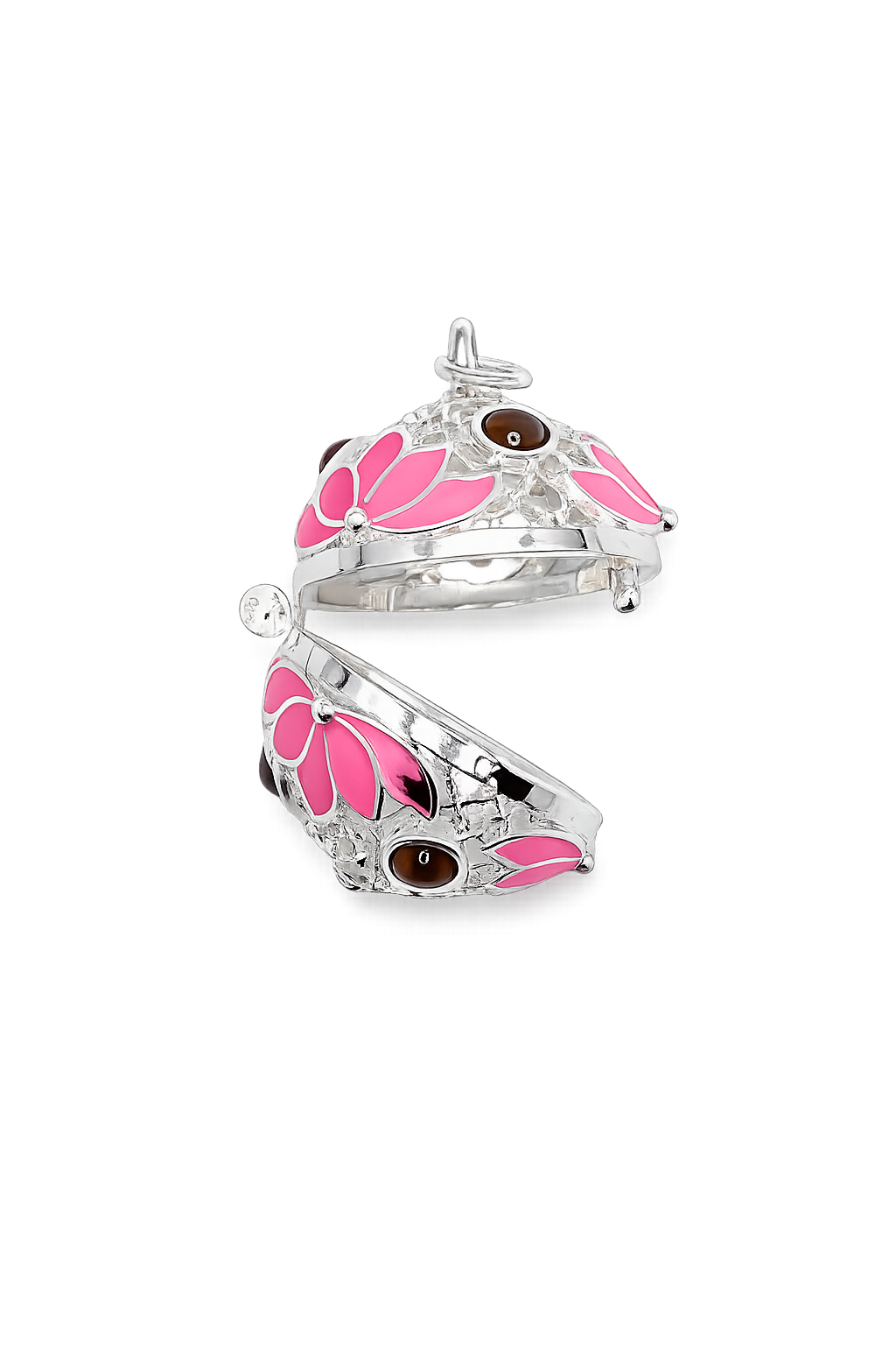 Mini Enamel Harmony (Baby Pink/Silver)
