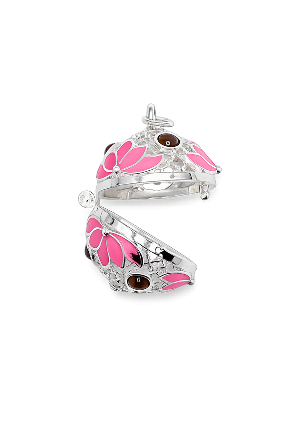 Mini Enamel Harmony (Baby Pink/Silver)